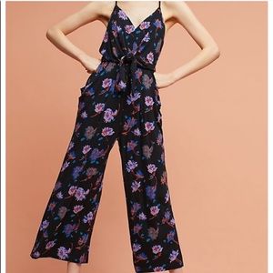 Anthro floral jumpsuit romper